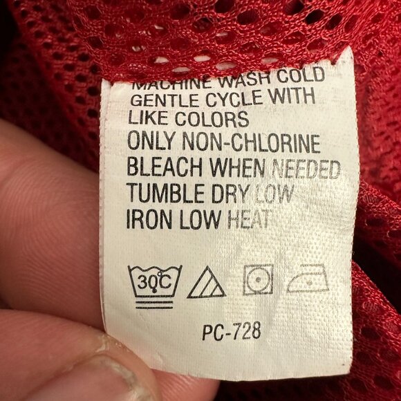 Izod XFG Red V-Neck Pullover Windbreaker Jacket XL - Picture 5 of 6